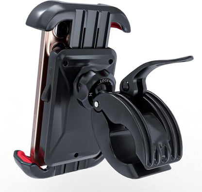 Windone Ultra-Grip 360° Bike Phone Mount - Universal Motorcycle & Bicycle Handlebar Holder, Compatible with iPhone 15/14/13, Samsung Galaxy, 4.7-6.7" Smartphones, Tool-Free Installation, Anti-Shock