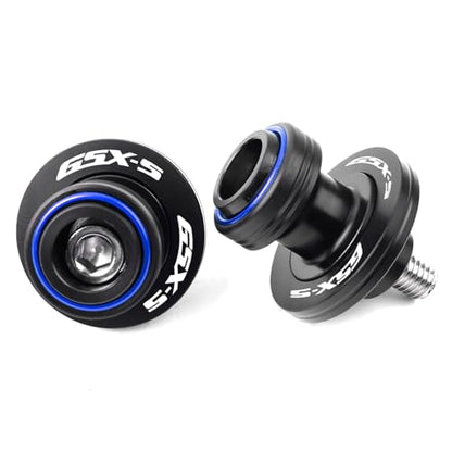 Compatible With GSXS 750 GSX S750 950 GSXS 1000 GT 1000GX 1000F GSX8S 2025 GSX-S 750 CNC M8 Motorcycle Swingarm Spool Sliders Stand Screws (Blue) - color: Blue