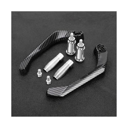 Motorcycle CNC Handlebar Handguard Brake Clutch Levers Hand Guard Protector For Ducati Monster 821 695 696 797 1200 1200S 1100(Silver) - color: Silver