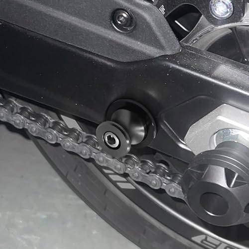 MFGZD For R7 M6 Motorcycle Swingarm Spools Slider, CNC 6MM Swingarm Spools Sliders Stand Compatible with Yamaha YZF-R7 R7 2021-2025 (Black, For R7) - size: R7 Black