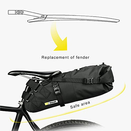 Rhinowalk Waterproof Bike Saddle Bag 13L - Under Seat Storage for Mountain Road Biking and Commuting Trips - size: 13L