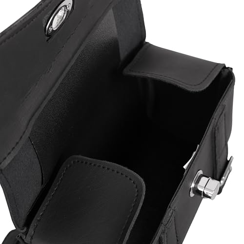 Daniel Smart Two Strap Tool Bag with Stud Design -Waterproof and Durable Premium Synthetic Leather with Stunning Twist and Pin Buckle Lock - style: Ds5602s-fbm