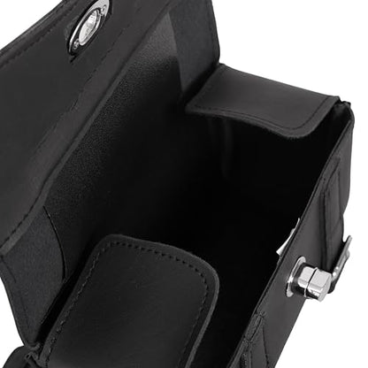 Daniel Smart Two Strap Tool Bag with Stud Design -Waterproof and Durable Premium Synthetic Leather with Stunning Twist and Pin Buckle Lock - style: Ds5602s-fbm