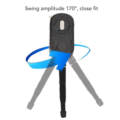 Motorcycle Helmet Wiper, 2 Speed Switch Rechargeable for Motorbike Visor with 800mAh Battery, 170 Swing Range