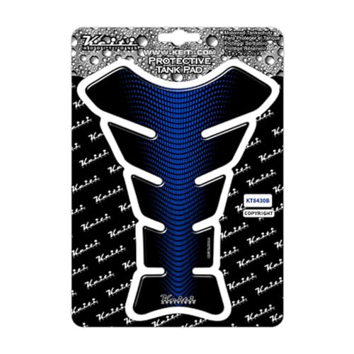 Keiti Universal Motorcycle Tank Pad Wave KT8430 (Blue) - color: Blue