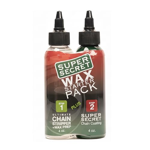 SILCA Professional Grade Bike Chain Cleaner and liquid Wax - 2 Pack Starter Bundle PRO Chain Stripper & Super Seret Chain Wax, Concentrate, 4oz Bottles with Applicator Tip