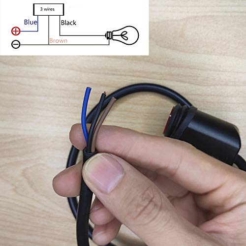 12V Waterproof 7/8 Inch Motorcycle Handlebar LED On Off Switch Motorcycle Headlight Handlebar Switch for Motorcycles Bicycle Motorbike ATVS Scooters Snowmobiles