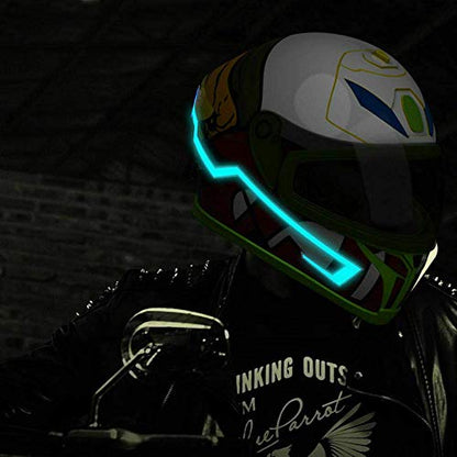 Light Strip For Motorcycle Helmet DIY Night Signal Light Luminous Stripe Sticker Motorcycle Light Strip Luminous Stickers Night Super brightness Water Resistant