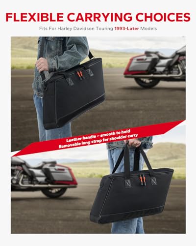 Amazicha Saddlebag Liner Bags 2 Pcs Hard Saddle Bags Insert Storage Bag 900D Oxford Motorcycle Saddlebag Organizer Fit for Harley Touring Road Glide Street Glide Road King Electra Glide 1993-2025
