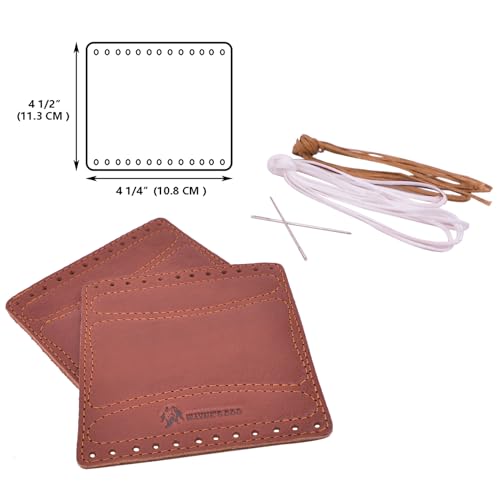 Leather Motorcycle Handlebar Grip Covers, No Fringe Brake Clutch Covers for HD Motorcycles - color: Brown: Handlebar Cover