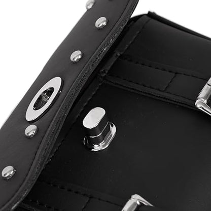 Daniel Smart Two Strap Tool Bag with Stud Design -Waterproof and Durable Premium Synthetic Leather with Stunning Twist and Pin Buckle Lock - style: Ds5602s-fbm