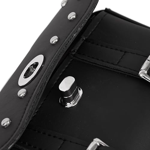 Daniel Smart Two Strap Tool Bag with Stud Design -Waterproof and Durable Premium Synthetic Leather with Stunning Twist and Pin Buckle Lock - style: Ds5602s-fbm