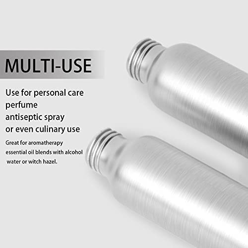 1st Choice 4oz Bullet-style Aluminum Fine Mist Spray / Atomizer Bottles: 6-pack