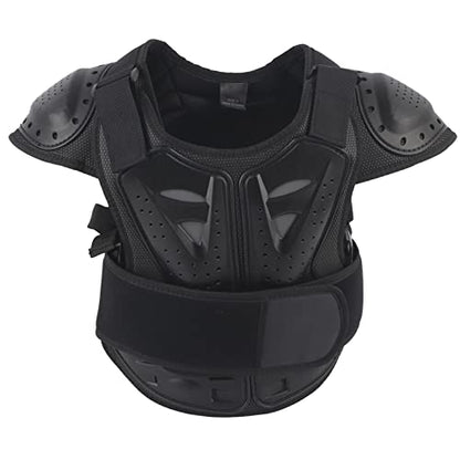 Kids Riding Armor Kids Cycling Armor Youth Body Protector Child Protective Vest Chest Back Protector Reflective Adjustable Hook and for Motorcycle Scooter - size: Small