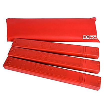 DEDC Warning Triangle, Foldable Safety Triangle, Triple Warning Kit, Warning Triangle Reflector, Roadside Hazard Sign, Triangle Symbol for Emergency with Storage Bag (3 Pack) - size: 3 Pack