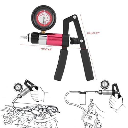 Ventilation Kit Brake, Manometer Hand Vacuum Pump Tester Set with Adapters Fluid Brake Replacement Tool Clutch Ventilation System, for Cars, Motorcycles, Trucks