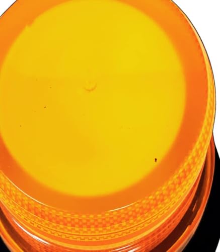 2x 24 LED Amber Forklift Beacon Strobe Light Safety Warning Flashing Lights Magnetic Base Surface Screw Mount 12V-24V Mower ATV Tow Trucks Tractor Golf Carts UTV Cars Bus Construction Emergency Bright - size: 2x Amber