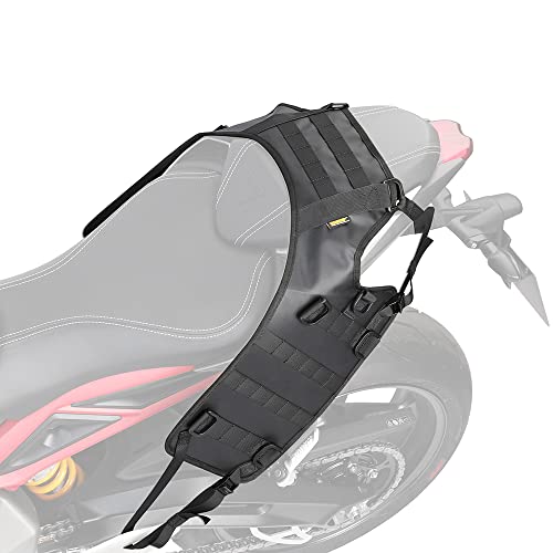 Rhinowalk Motorcycle Saddle Bag/Tail Bag/Seat Bag Universal Saddle Bag Mounting Base - color: Black, size: Rear seat double saddle