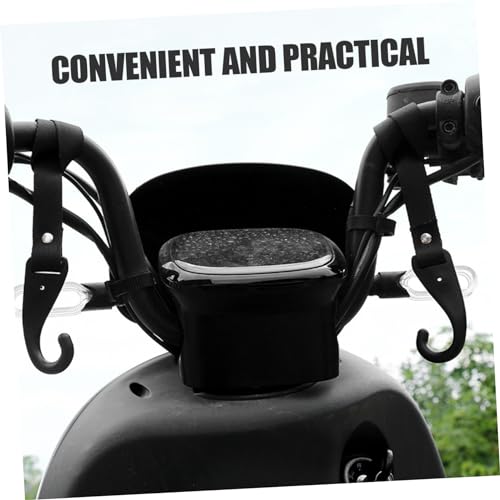 PRETYZOOM 2Pcs Motorcycle Holder with Hooks Punch Installation Handlebar Strap for Keys Gloves Accessories Durable Material for Clean Intact Motorcycle