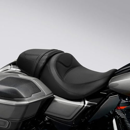 C.C. RIDER Low-Profile Rider&Passenger Seat Fit for Harley Touring 2023-2025 CVO Street Glide FLHXSE CVO Road Glide FLTRXSE 2024-2025 Street Glide FLHX Road Glide FLTRX FLTRXSTSE - size: 10# Black