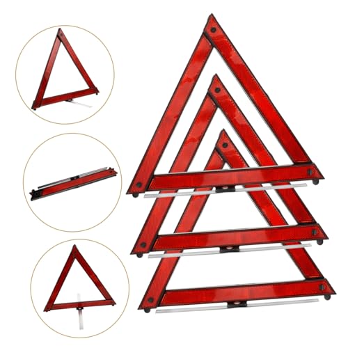 3pcs Reflective Tape Safety Triangle Road Emergency Kit Reflective Stripe