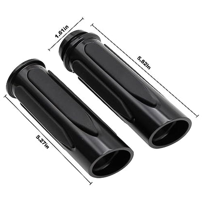 Electronic Throttle Control Grips, Replacement for Harley Davidson Touring, Softail, Dyna Models (Road Glide, Street Glide, Road King, Electra Glide, Fat Boy) - color: Black