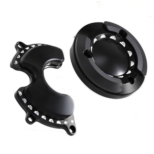 Monkey125 Left Right Engine Cover Protector Slider Compatible with Monkey 125 Super Cub C125 2018-2021 3D CNC Motorcycle Accessories Engine Crankcase Guard (Black) - color: Black2