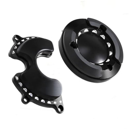 Monkey125 Left Right Engine Cover Protector Slider Compatible with Monkey 125 Super Cub C125 2018-2021 3D CNC Motorcycle Accessories Engine Crankcase Guard (Black) - color: Black2