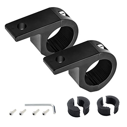 Motorcycle Mounting Bracket, LED Pods Auxiliary Driving Fog Lights Mounting Brackets Kit, LED Light Bar Horizontal Bar Clamp Mounting Kit,2Pcs (17mm-25mm) - size: 17mm-25mm