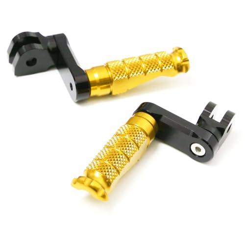 MCMOTOPARTS R-FIGHT Front Rider Footpeg Footpegs Foot Pegs Footrests Silver Compatible with ER-6F 2006-2008 06 07 08 - color: Silver, size: Standard (No Extension)