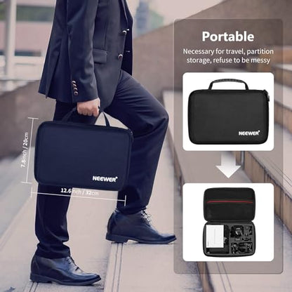 NEEWER 50 in 1 Action Camera Accessory Kit Compatible with GoPro Hero 12 11 10 9 DJI OSMO 4 3 2 Insta360 X3 X2 GO 3 SJCAM DBPOWER AKASO VicTsing APEMAN WiMiUS QUMOX Lightdow Campark Sony Sports DV - style: 50 in 1 Comatible with GoPro