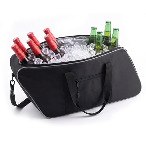 Motorcycle SaddleBag Cooler Bag, Leakproof Hard Saddlebags | Fits for Harley 1993-2022 Touring Series Road King Street Glide and Electra Glide, 18L Large Capacity