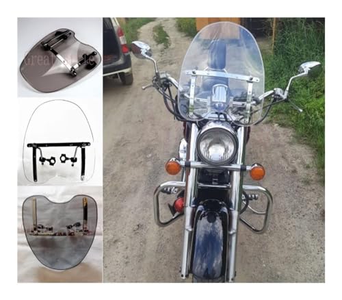 Windscreen Spoiler for Y&AMAHA Royal Road Star S XV 1700 1600 1300 XV1700 XVZ1300 1996-2014 Motorbike Windshield WindScreen - color: 5