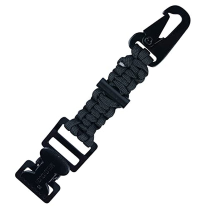 MELOTOUGH Tactical Glove Clip Holder Work Glove Holder Clip for Tactical Backpack, Tool Belt - color: Alligator Clip With Fire Starter Black