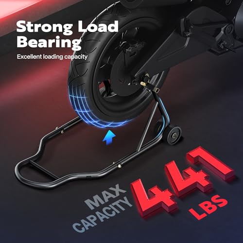 SPECSTAR Motorcycle Stand, 441 Lbs Capacity Rear Wheel Lift with U+L Adjustable Swingarm Spool, Heavy Duty Paddock Stand fit for BMW Suzuki Yamaha Honda Kawasaki, Black - size: 441 Lbs