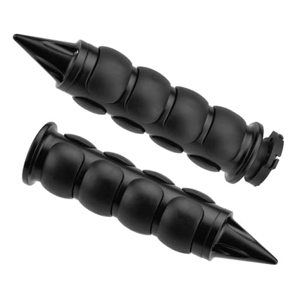 Motorcycle Hand Grips 1 Inch 25MM Handlebar Grip Throttle Non-Slip Universal Compatible with Harley Davidson Dyna Sportster 883 Road King Electra Glide Street Glide - color: Black-D