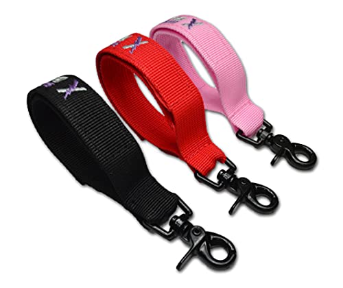 Lightning X Fireman's Deluxe Firefighter Turnout Gear Glove Strap for First Responder - color: Pink
