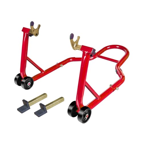 Jack Boss Motorcycle Stand Rear Combo Wheel Lift Stands, 500Lbs Capacity,Swingarm Spool Paddock Stands for Sport Bike,Fit for Yamaha, for Honda, Suitable for Kawasaki - color: Red