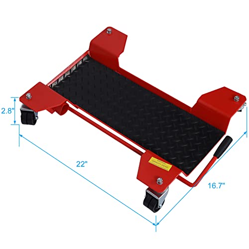 500LBS Motorcycle Center Stand Move Dolly, Motorcycle Scooter Mover