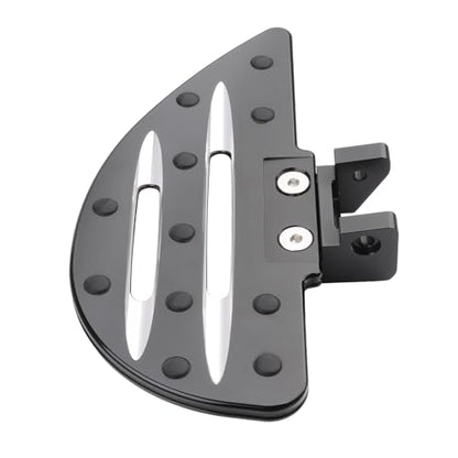 Motorcycle Front Footpegs Rider Footboard for Can Am Spyder F3/F3-S/F3-T 2015+, Anti-Slip Wide Foot Pegs Footrest Driver Floorboards Motorbike Highway Footboard Accessories (Drop Shaped-Front) - style: Drop Shaped-Front