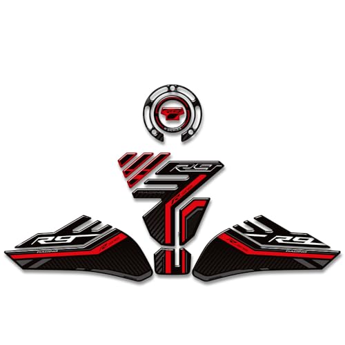 Motorcycle Compatible with for Yamaha YZF-R9 YZFR9 YZF R9 Tank Protector Gas Tank Side Protectors Grips Gas Fuel Kit Knee Waterproof 3D Stickers Decals Protection 2025 2026 (A-1) - color: A-1