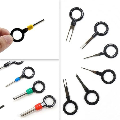 Connector Pins Crimped Terminal Automotive Car kit Electrical 1/1.5/1.8/2.2/2.8/3.5mm Motorcycle ATV Wire Removal Non-Insulated Plug Male Female Crimp Set
