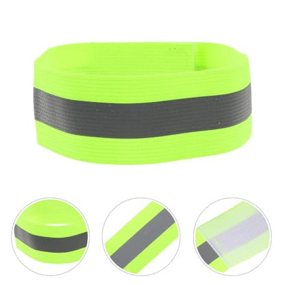 Adjustable Reflective Safety Armband for Outdoor Sports and Walking, High Visibility Elastic Webbing Wristband, Wear Resistant Reflective Strap for Night Running and Cycling