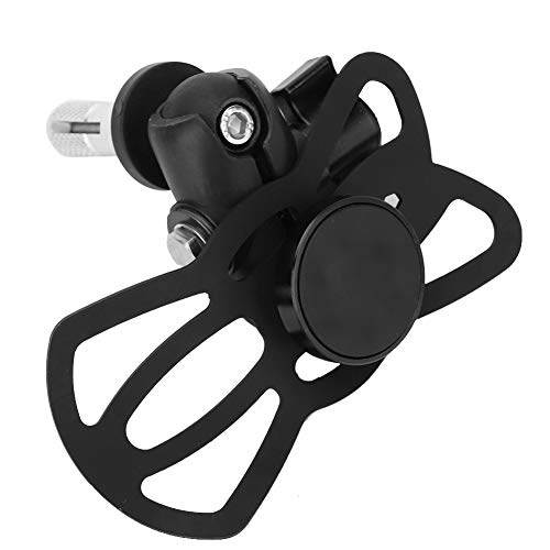 Motorcycle Phone Mount, Stem Yoke Navigation Bracket Holder for Mobile Phones, 16mm-19mm Hole Fitment with Adjustable, Secure Elastic Straps for Riding