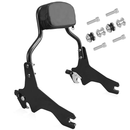 Detachable Chopped Sissy Bar Passenger Backrest with Docking for Harley Low Rider S ST Sport Glide 2018-Later Black(13-1/2") - size: 13-1/2"