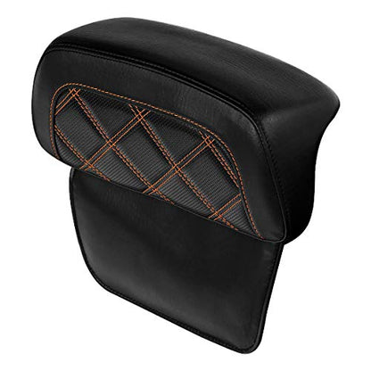 Razor Chopped Trunk Backrest Pad Fits For Harley Touring 2014-2023 Tri Glide Road King Street Glide Road Glide Electra Glide Pack - color: Style D# 1