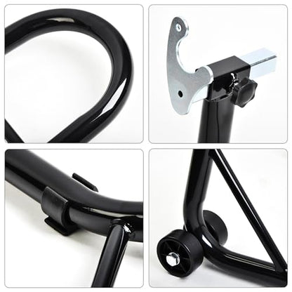 Heavy Duty Motorcycle Rear Wheel Lift Universal Sport Bike Swingarm Spool Paddock Stand Combo