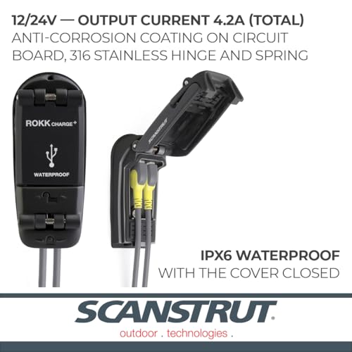 Scanstrut SC-USB-02 ROKK Charge+ Waterproof Dual USB Fast Charge Socket