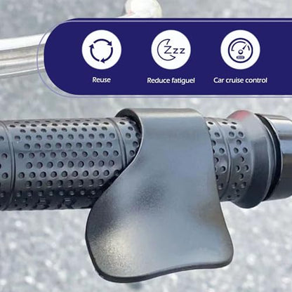 Motorcycle Cruise Control Grip, Motorcycle Throttle Assist, Hand Rest Handlebar Accelerator Booster, Universal Motorcycles Throttle Booster for 0.87"-1.1" Diameter Handlebars (Black)