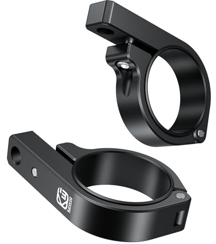 BRCOVAN 2PCS, Metal Light Bar Mounts, Off-Road LED Light Mounting Bracket | Fit for Round Rails / Roll Cage Bars 1.5" 1.75'' 1.85" 2'' 2.1" in Diameter, for Motorcycle ATV UTV Car Boat Truck